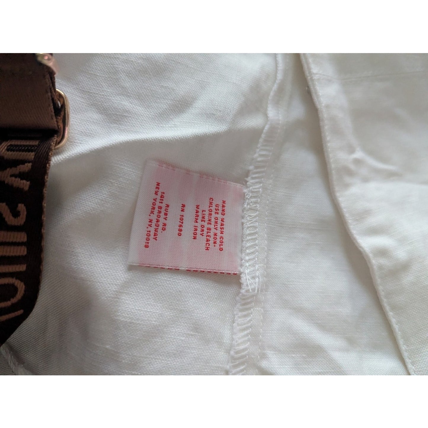 Ruby Rd Blouse Size L White Embroidered Floral Lightweight Elegant G26