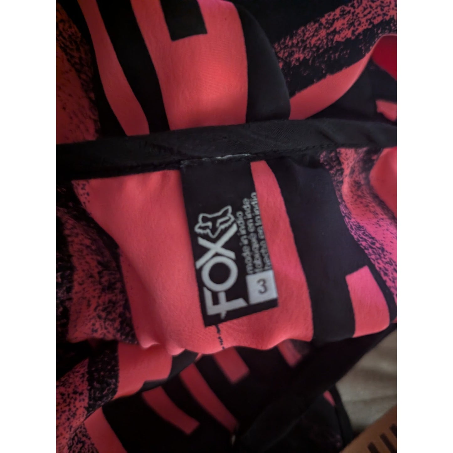 Y2K Fox Racing Women’s Dress Sz. S Pink Black Abstract Print Spaghetti Strap #G1