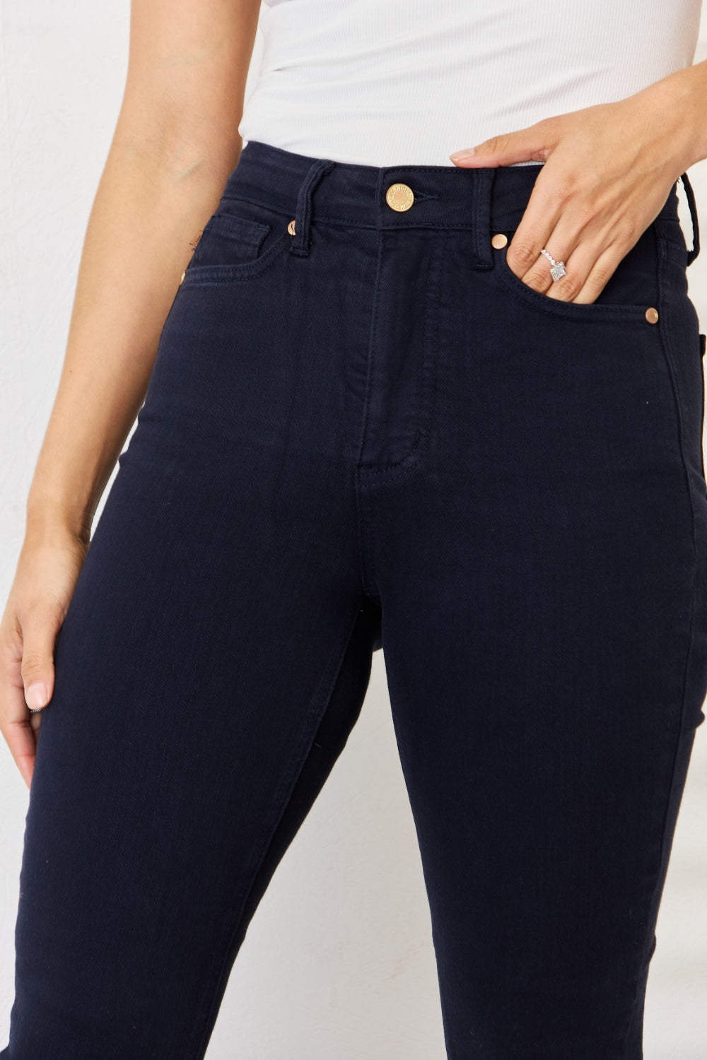 Judy Blue Full Size Garment Dyed Tummy Control Skinny Jeans - Scarlett's Riverside Boutique 