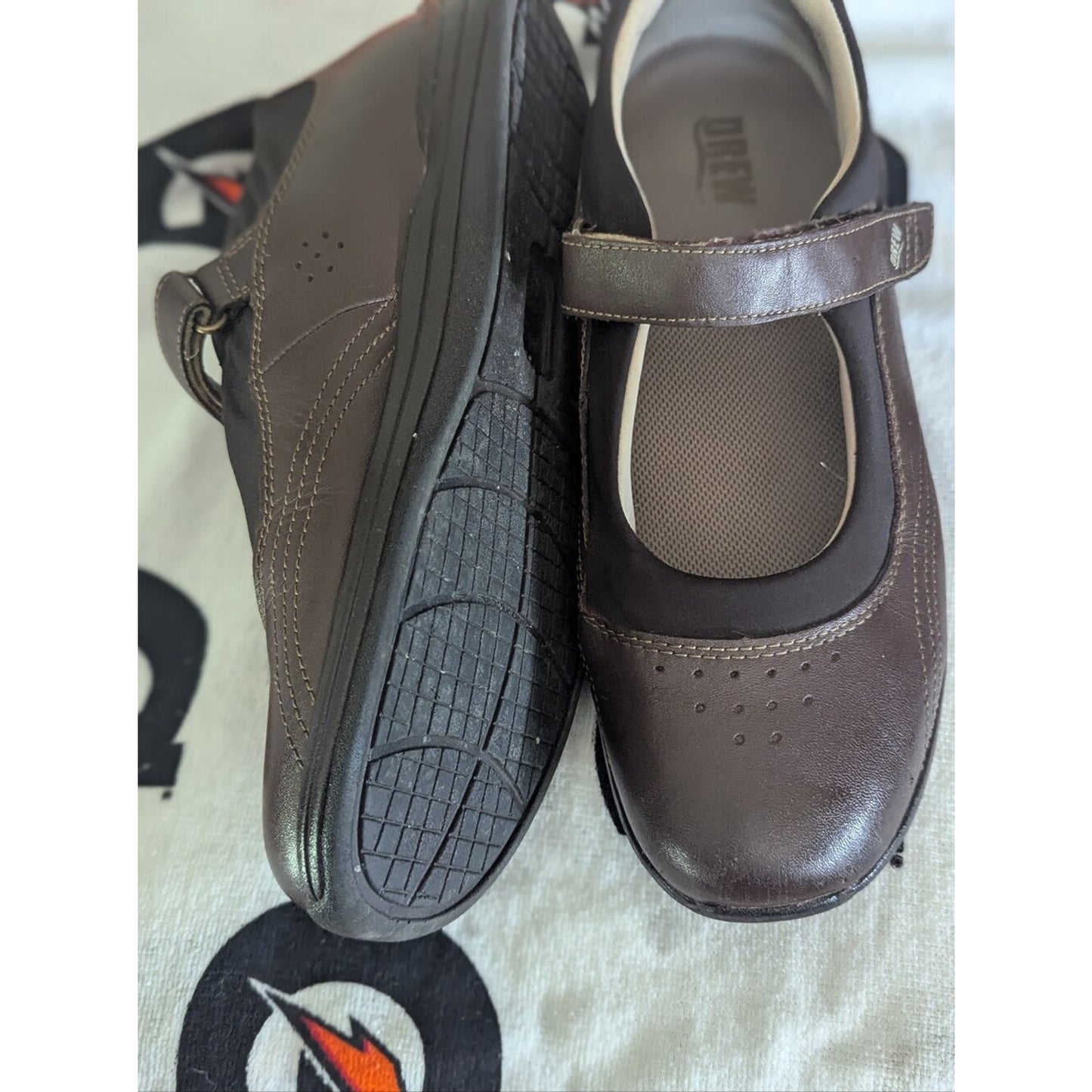 Drew Balance Women’s Mary Jane Shoes 10.5 Narrow Brown Leather Comfort Walking