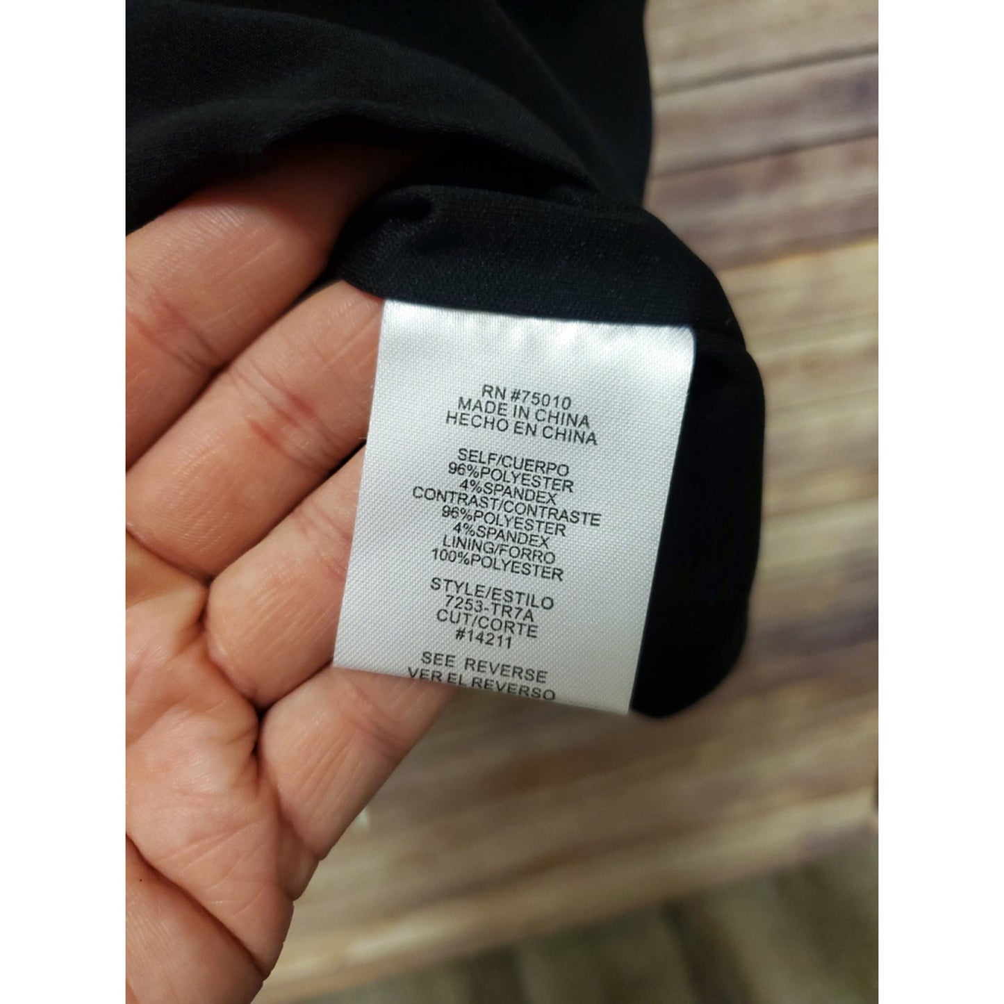 City Studio Black & White Button-Detail Dress Size 13