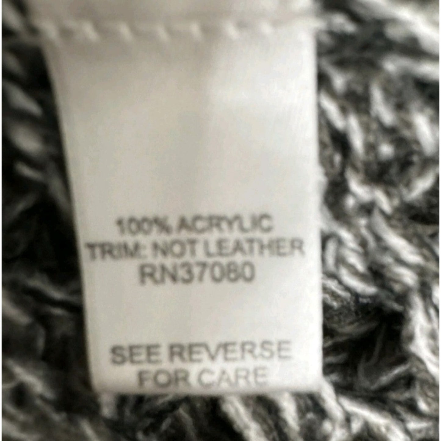 Women's XL Gray Marled Knit Open Front Cardigan Sweater Shawl Wrap Cozy Boho #E8