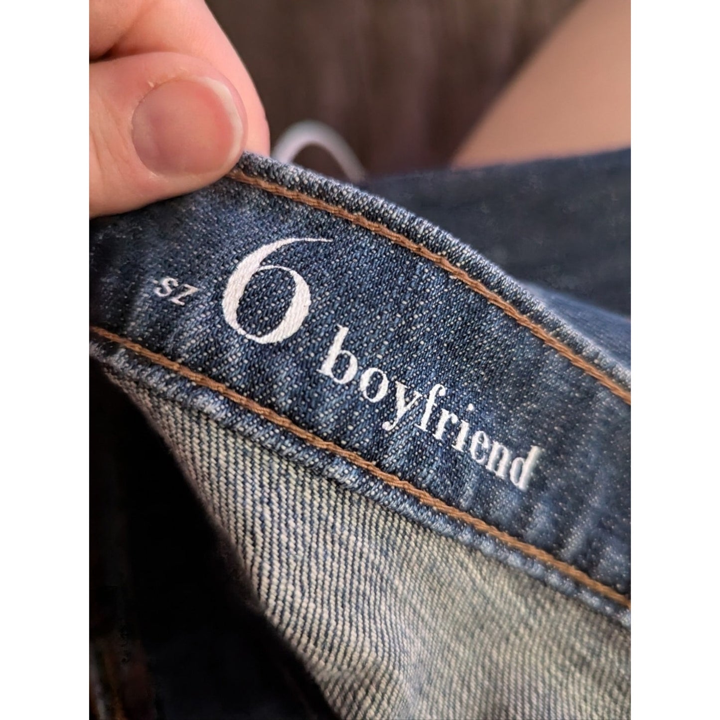 LOFT Boyfriend Jeans in Dark Wash