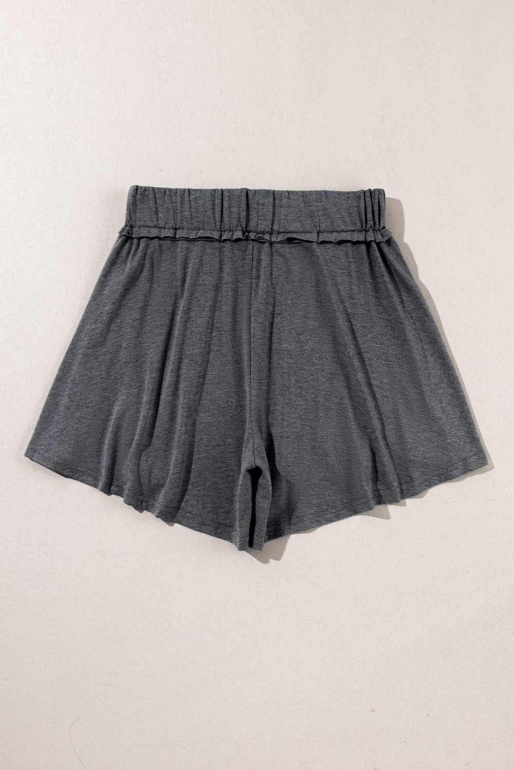 Gray Elastic Waist Culotte Shorts - Scarlett's Riverside Boutique 