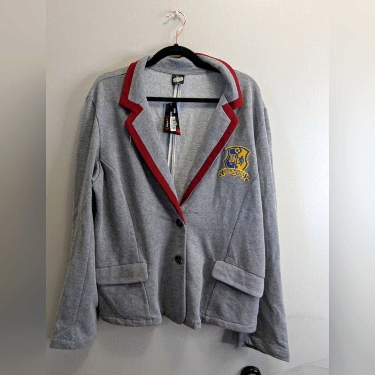 Exclusive Beetlejuice Astrid Graphic Blazer - Heather Gray Sz 2xl