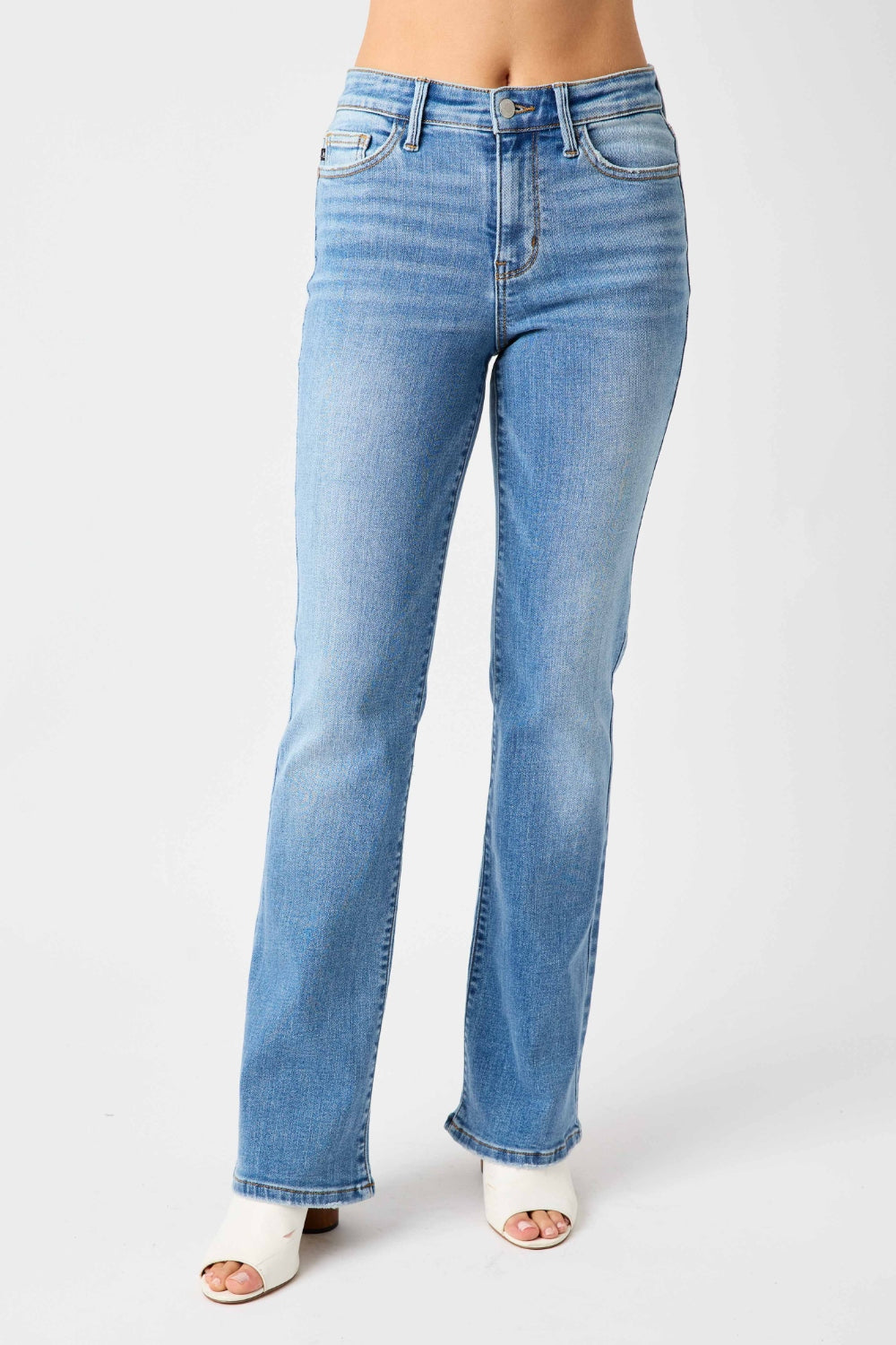 Judy Blue Full Size High Waist Straight Jeans - Scarlett's Riverside Boutique 