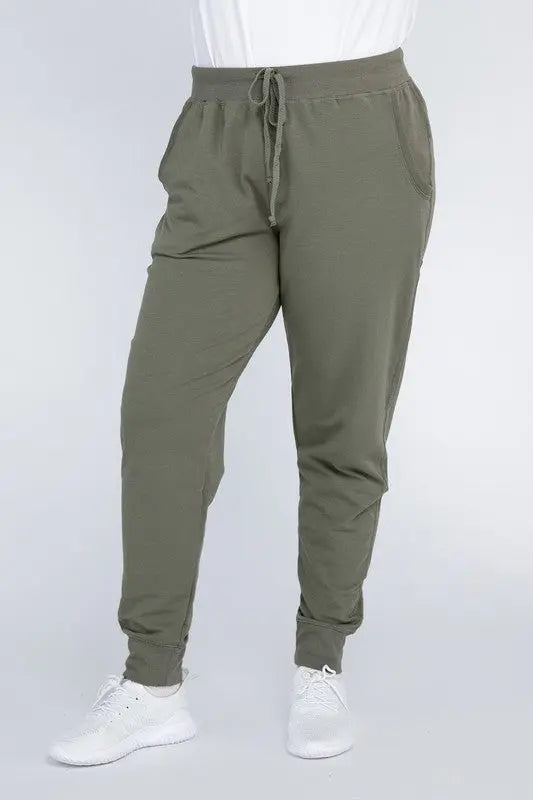 Plus-Size Jogger Pants - Scarlett's Riverside Boutique 