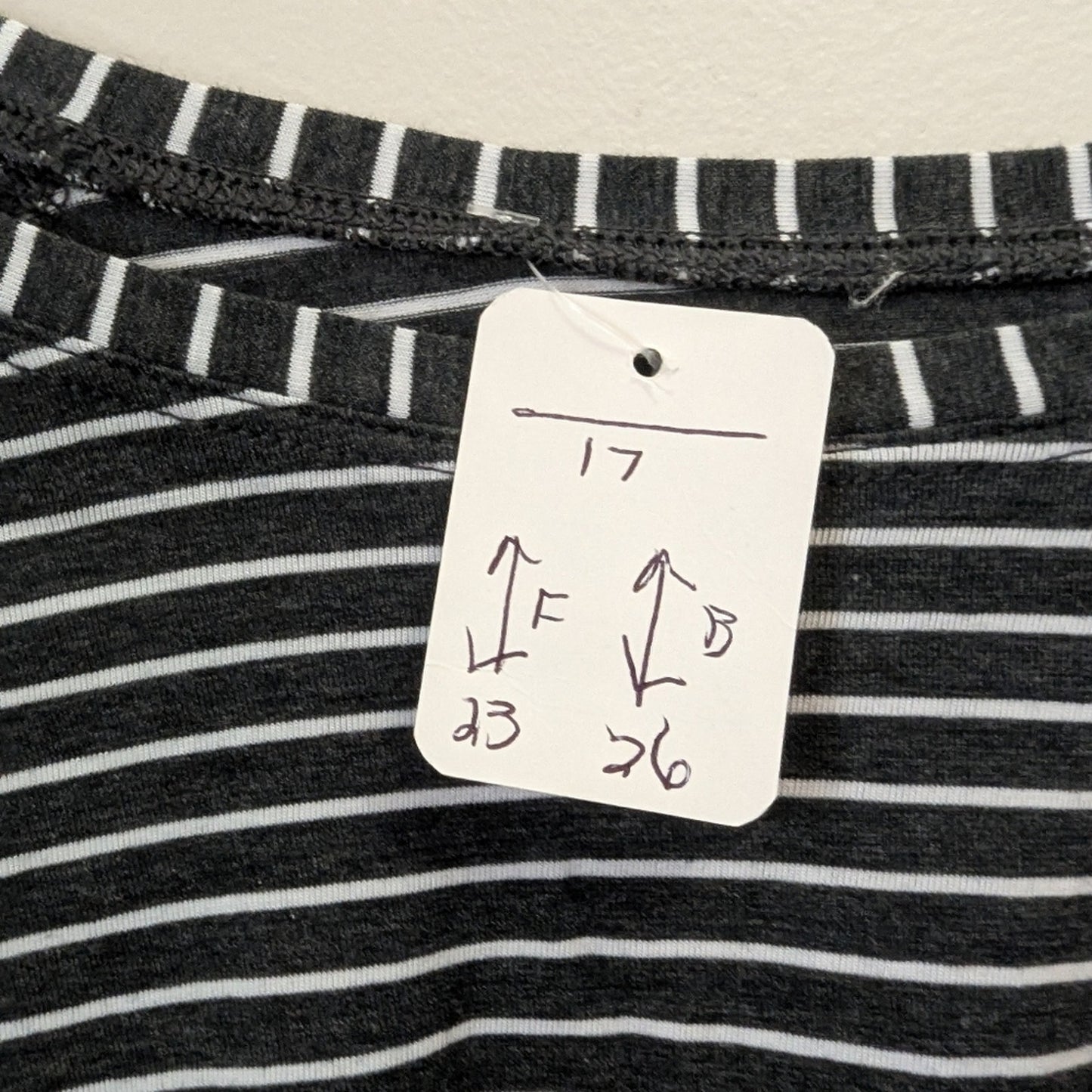 Lululemon, Basic Striped Black and White Women's Top. Sz S
