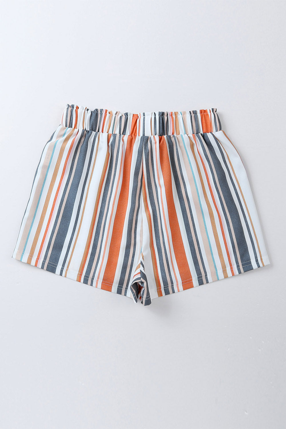 Striped Elastic Waist Shorts - Scarlett's Riverside Boutique 