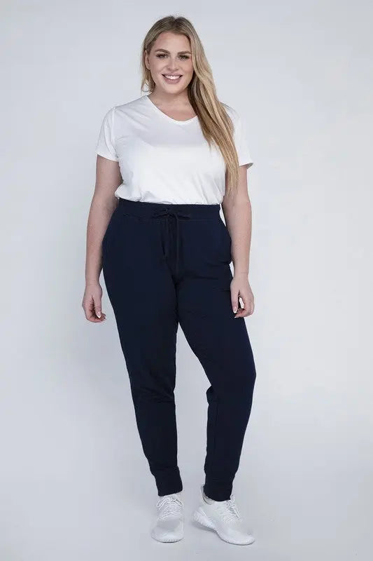 Plus-Size Jogger Pants - Scarlett's Riverside Boutique 