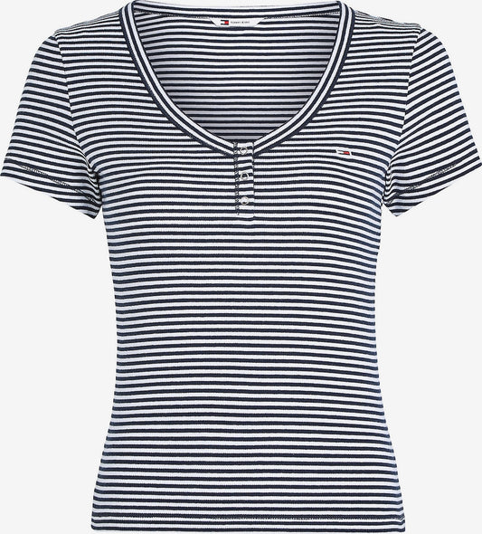 NWTs, Tommy Hilfiger Women's Blue and White Striped Top. Sz XS #97