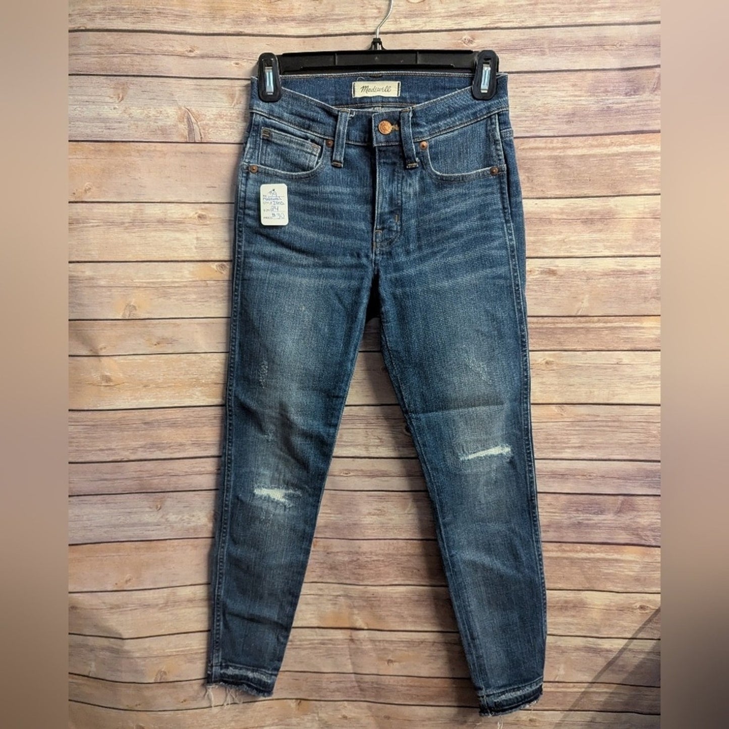Madewell Dark Blue Skinny Jeans Size 24