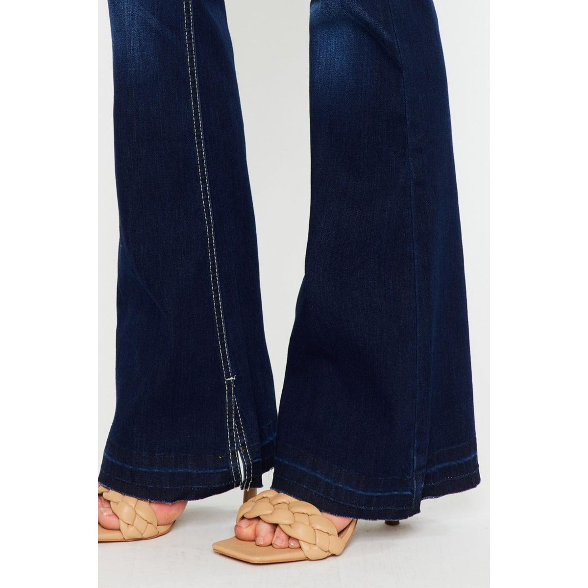 Kancan Mid Rise Slim Flare Jeans
