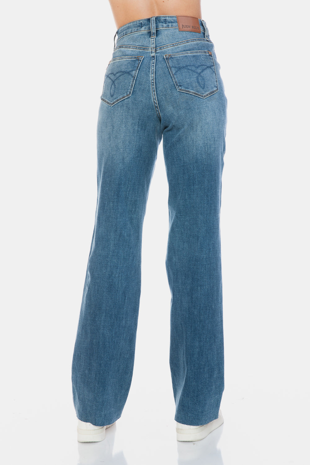 Judy Blue, Tummy Control Cut Raw Hem jeans. Inseam 33" and 33.5" - Scarlett's Riverside Boutique 