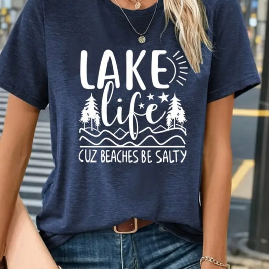 Lake Lovers T Shirt. Lake Tee Gift, Lake life NWTs womens t shirt. Lake gift.