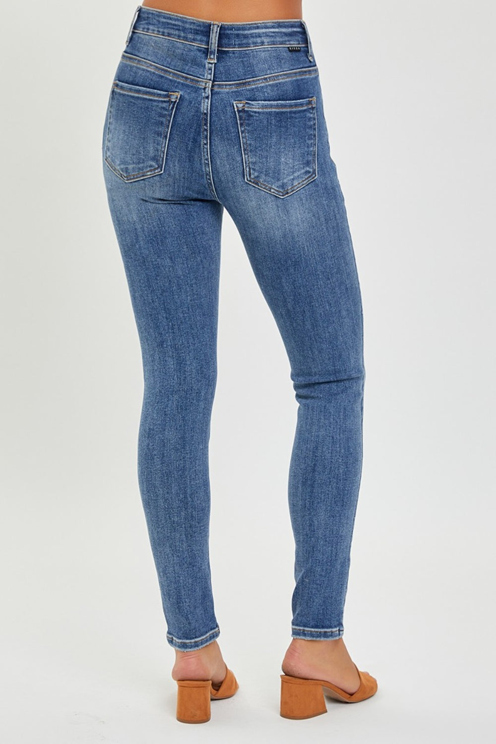 RISEN Full Size Mid Rise Ankle Skinny Jeans - Scarlett's Riverside Boutique 