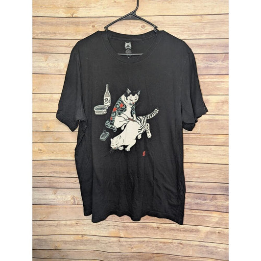 Tebori Monmon Cats Size XL Made in the USA T-Shirt