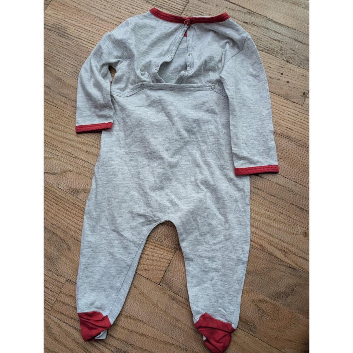 Gucci Baby Footed Sleeper 3-6M Gray Cat Sailor Fish Graphic Pajamas. Made Italy