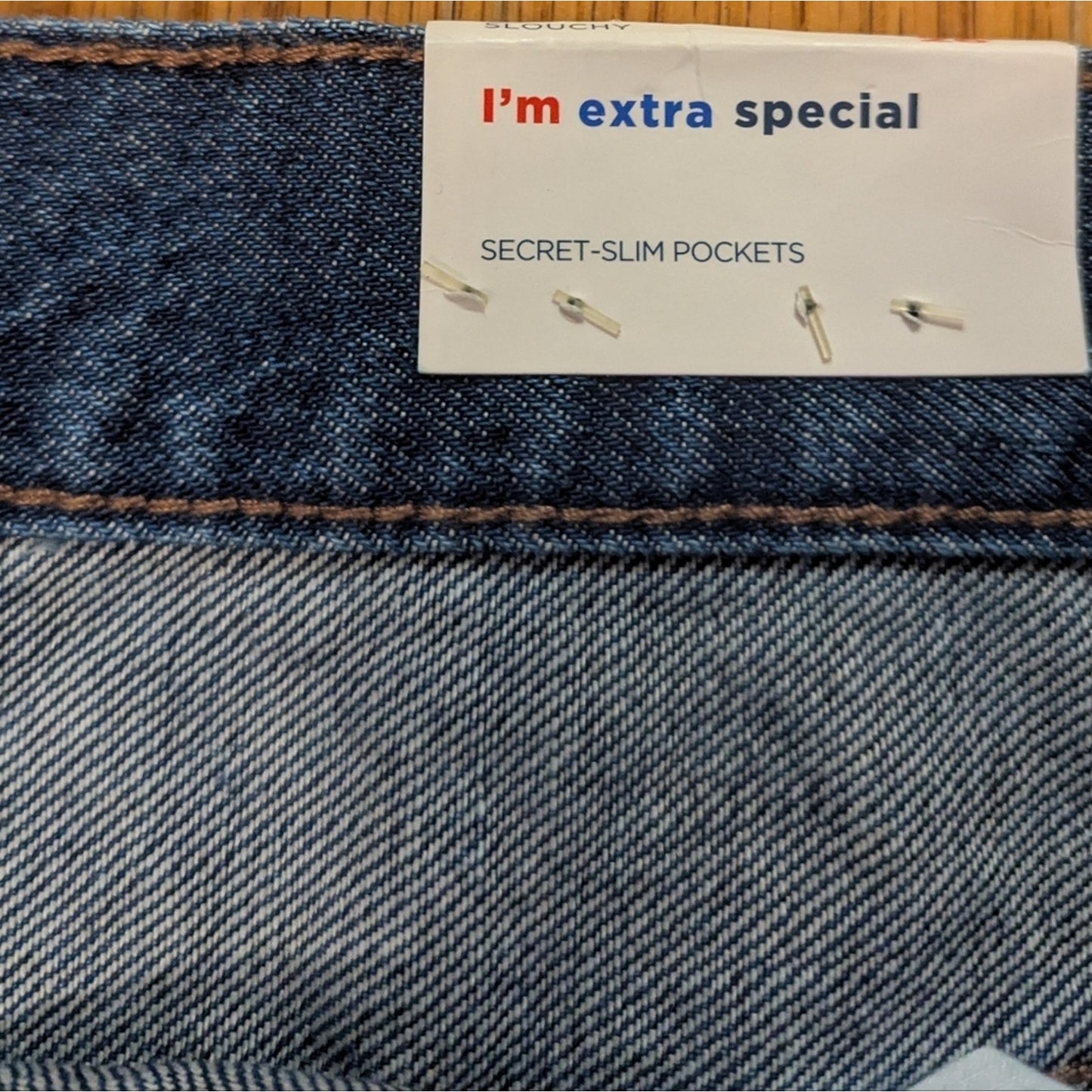 NWT Old Navy Slouchy Straight Jean Shorts Size 3xl Blue Denim Raw Hem Mid Rise
