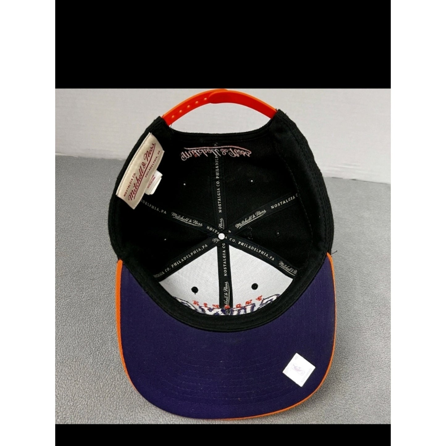Phoenix Suns Gradient Wordmark Snapback Hat Cap Orange