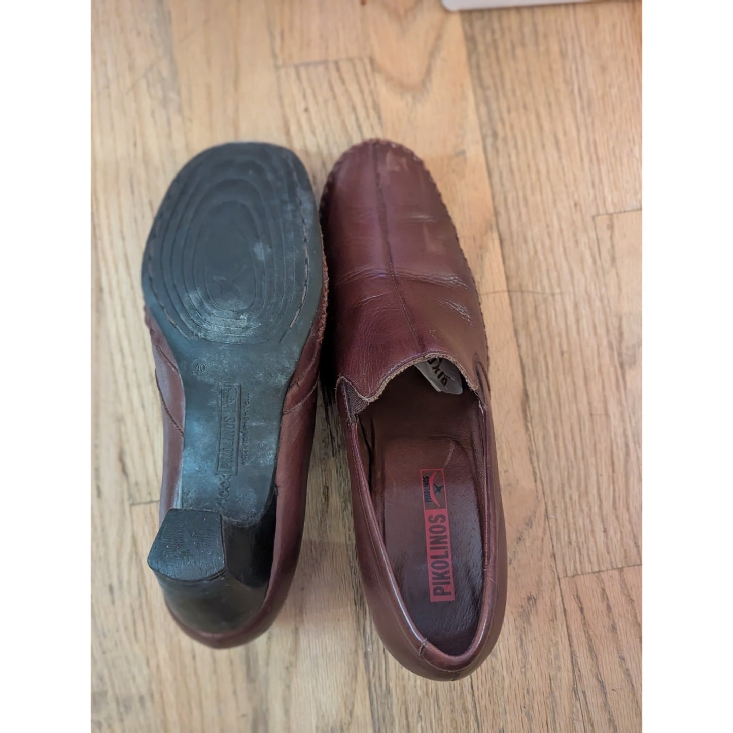 Sz 40 Pikalinos Classic Dark Tan Pumps Women's Career shoes, Vintage Y2K