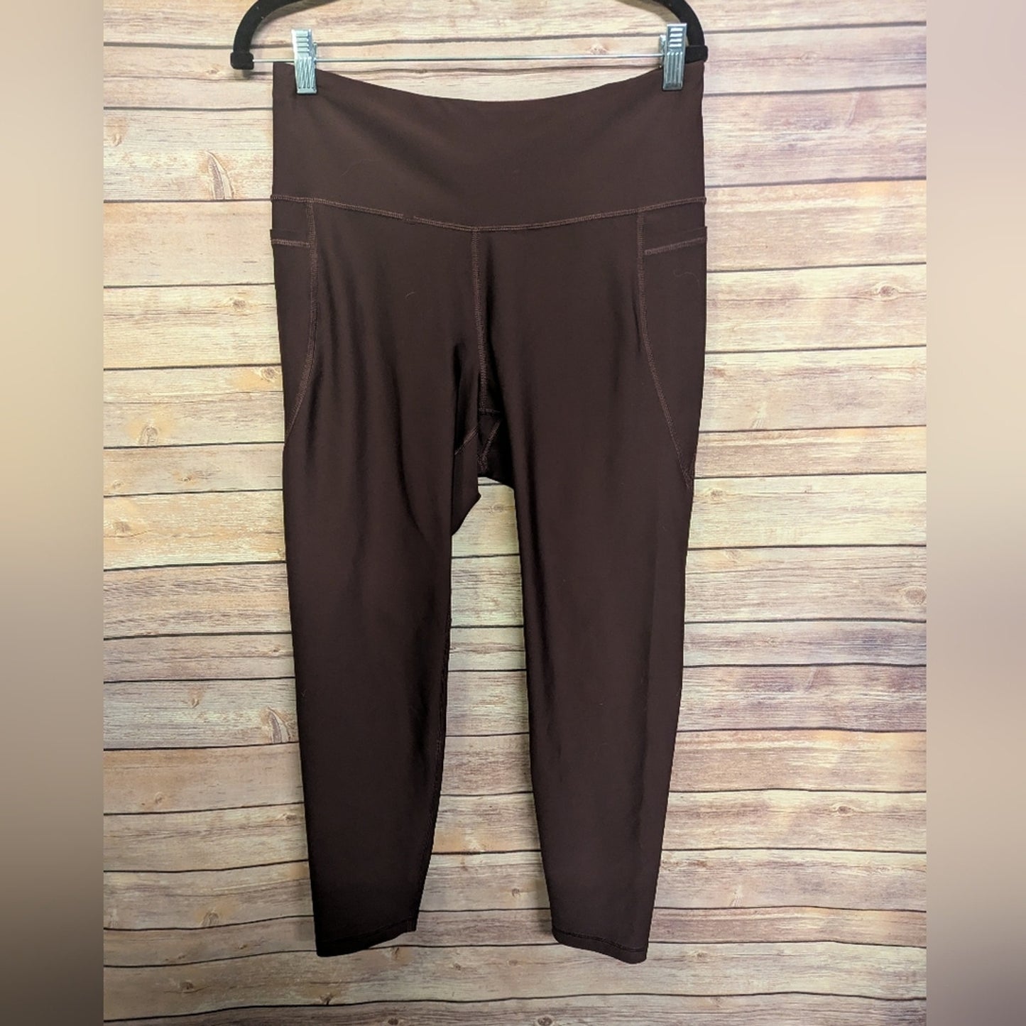 Old Navy Elevate Plum High Rise Leggings Size Large Activewear Workout Pants #C5