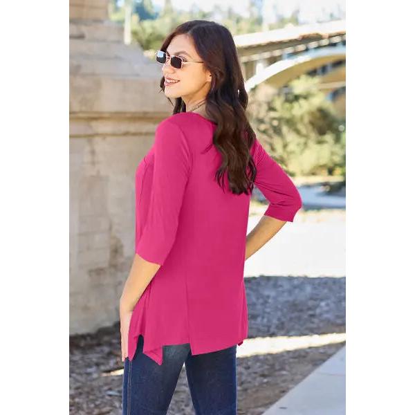 Basic Bae Full Size Round Neck Pocketed T-Shirt