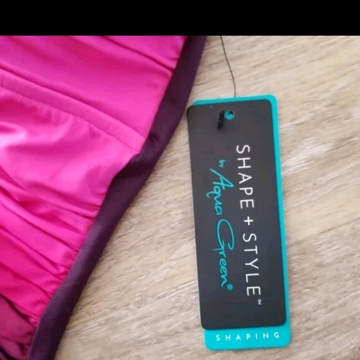 NWT Aqua Green Sweetheart Ombre Full Coverage One Piece Swimsuit Size 6