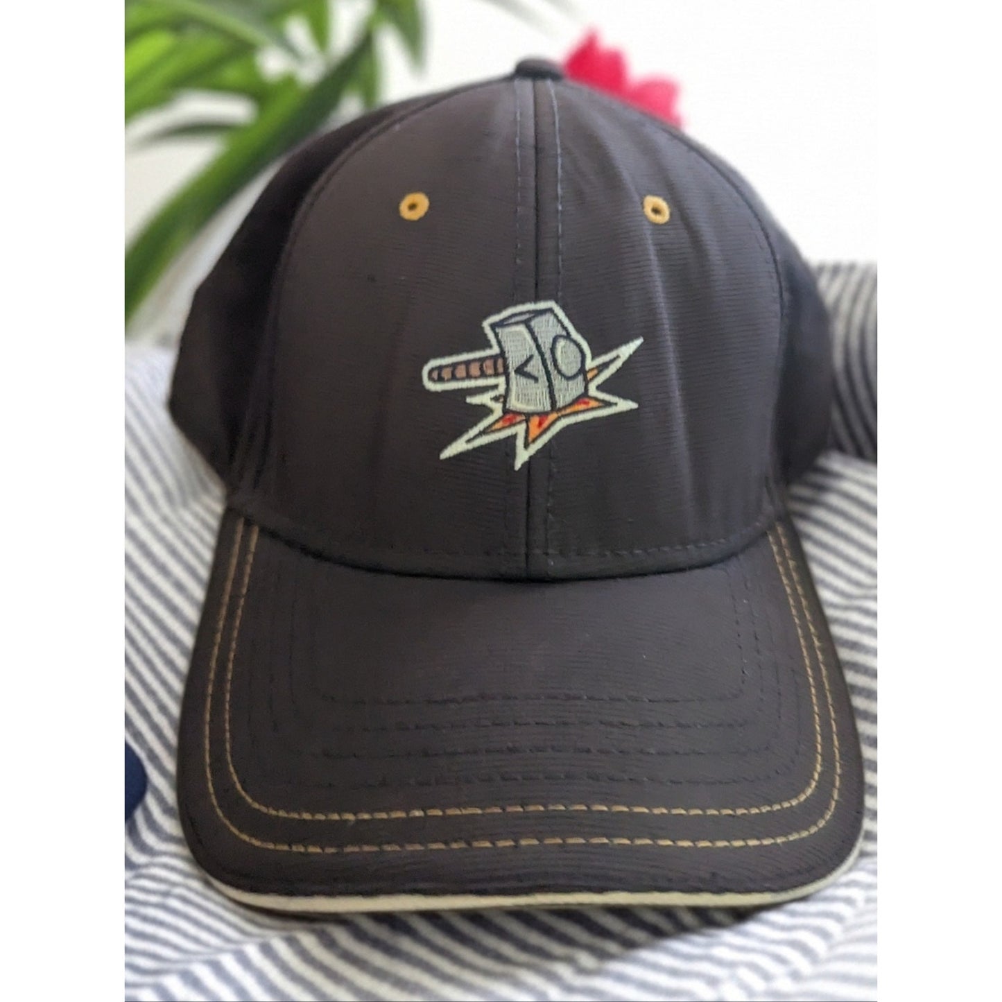 Callaway Golf Hat Mens Adjustable Strapback Black Embroidered Logo Cap