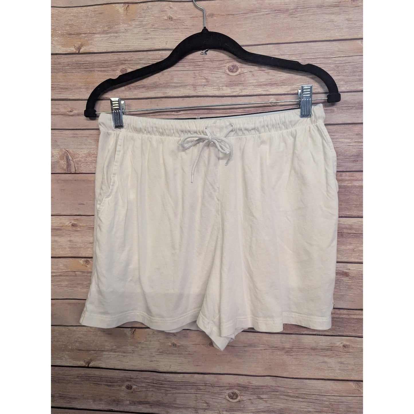 Victoria's Secret White Lounge Shorts Women's Small Drawstring Elastic Waist