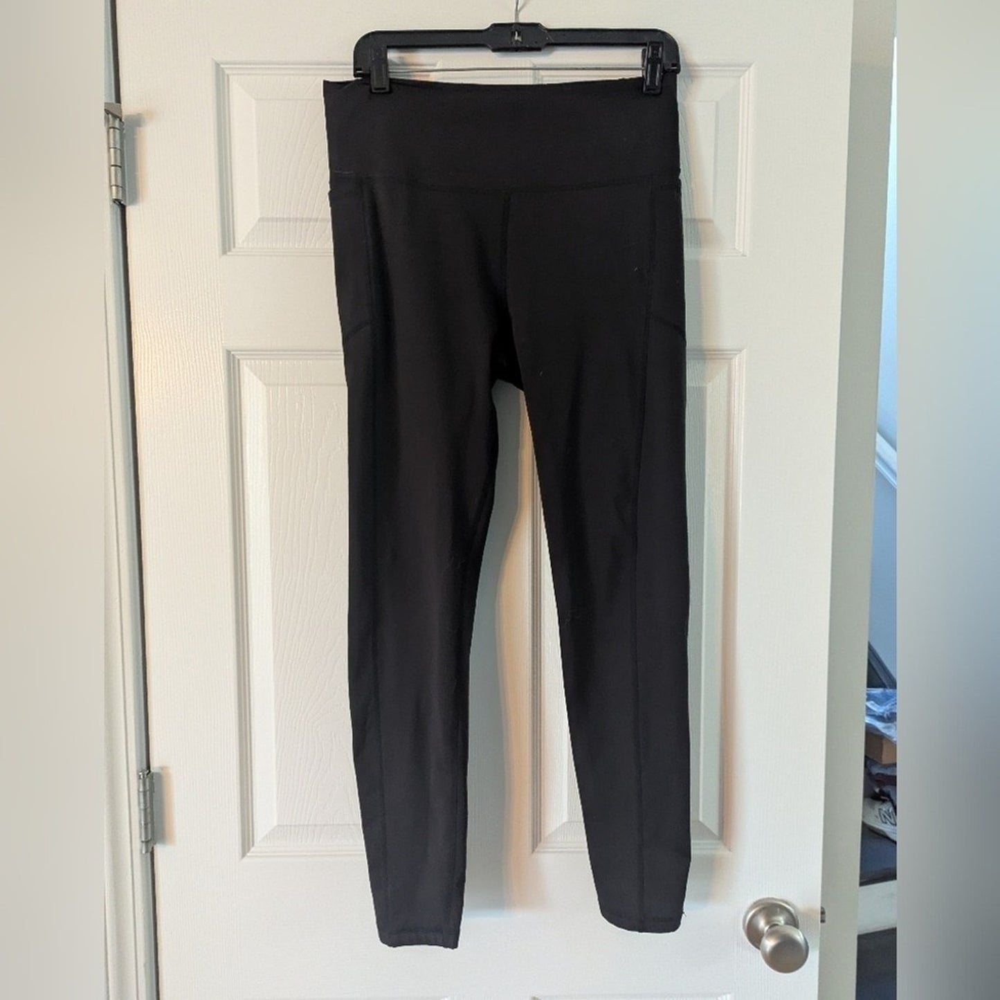 Legend Women's S. L Black High Waist Leggings Athletic Yoga Workout Stretch#E22