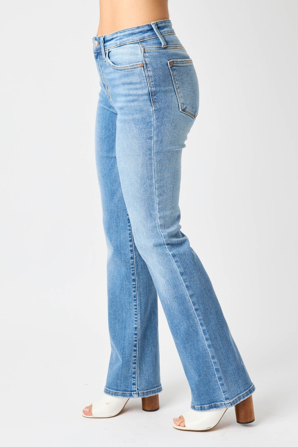 Judy Blue Full Size High Waist Straight Jeans - Scarlett's Riverside Boutique 