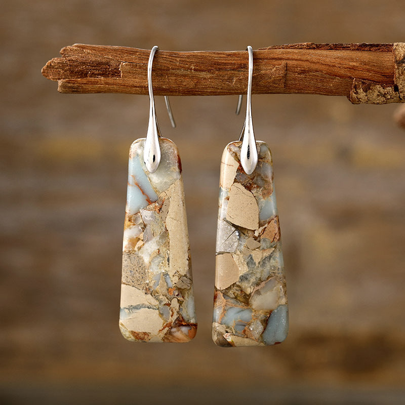 Copper Natural Stone Earrings - Scarlett's Riverside Boutique 