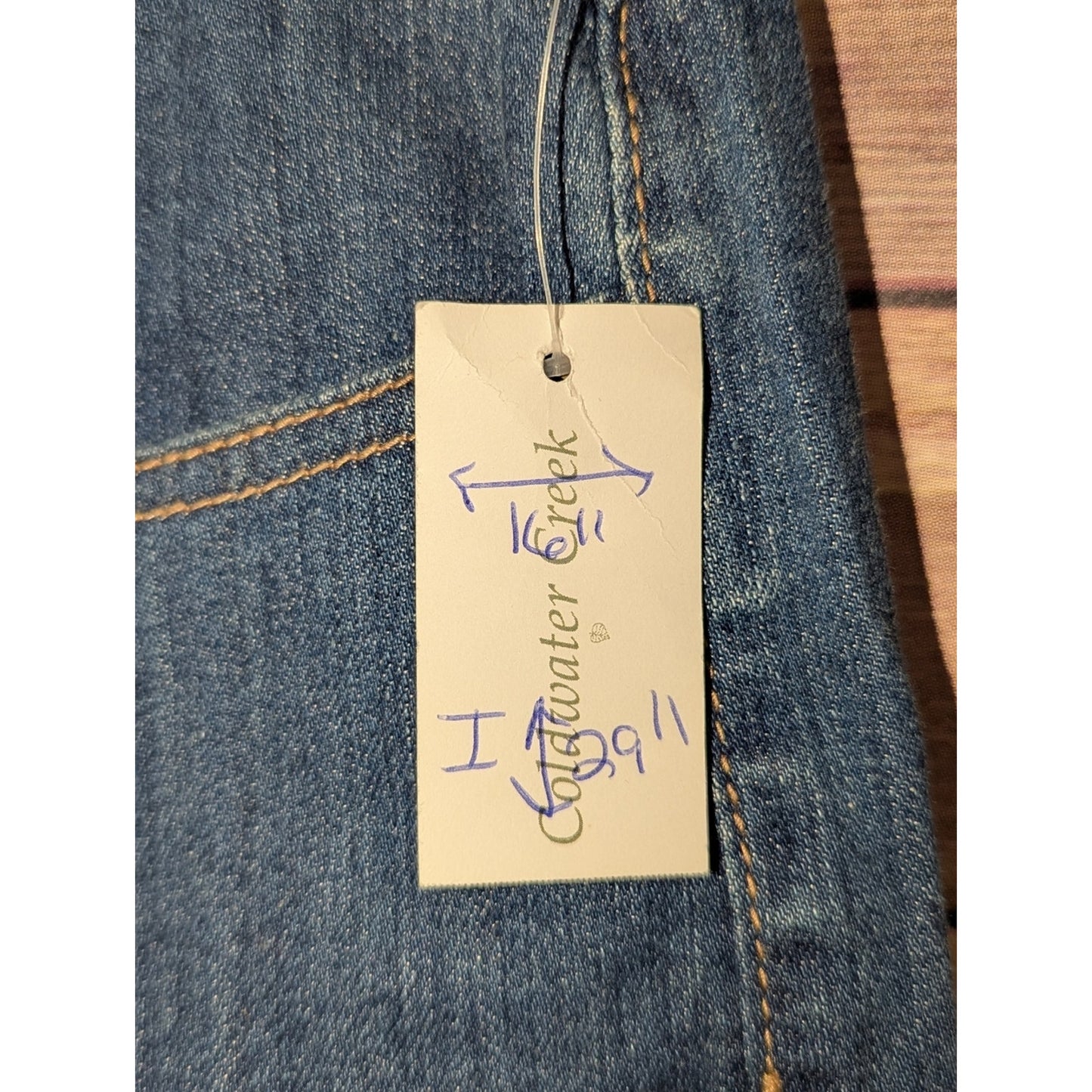 Coldwater Creek Women’s Size 16 Bootcut Jeans Dark Wash Stretch Classic 5 Pocket