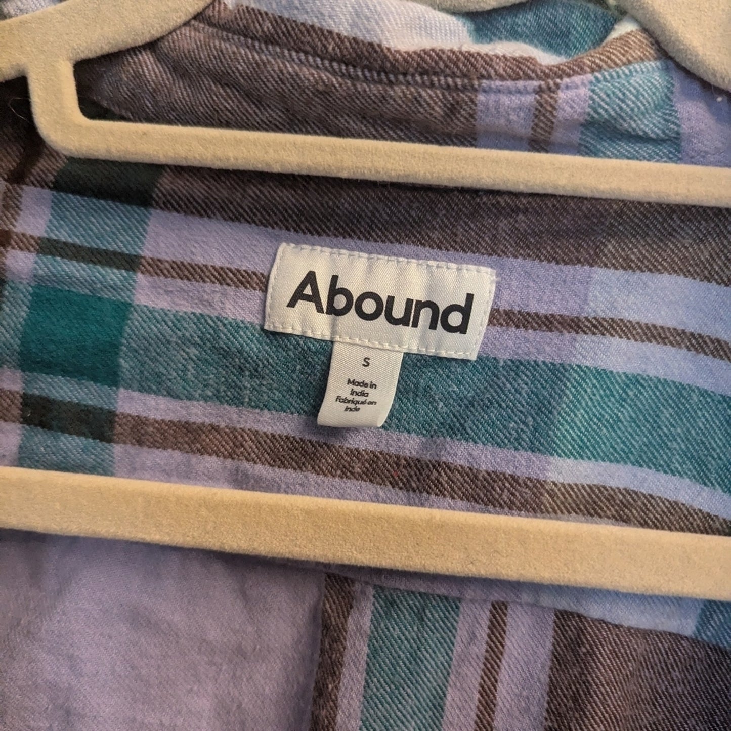 Abound Men's Casual Plaid Shirt - Brown, Blue, Green Sz s