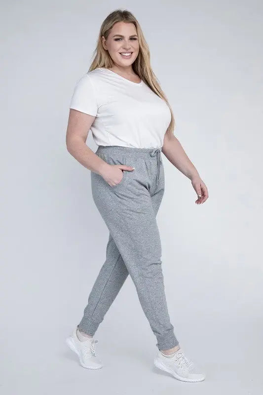 Plus-Size Jogger Pants - Scarlett's Riverside Boutique 