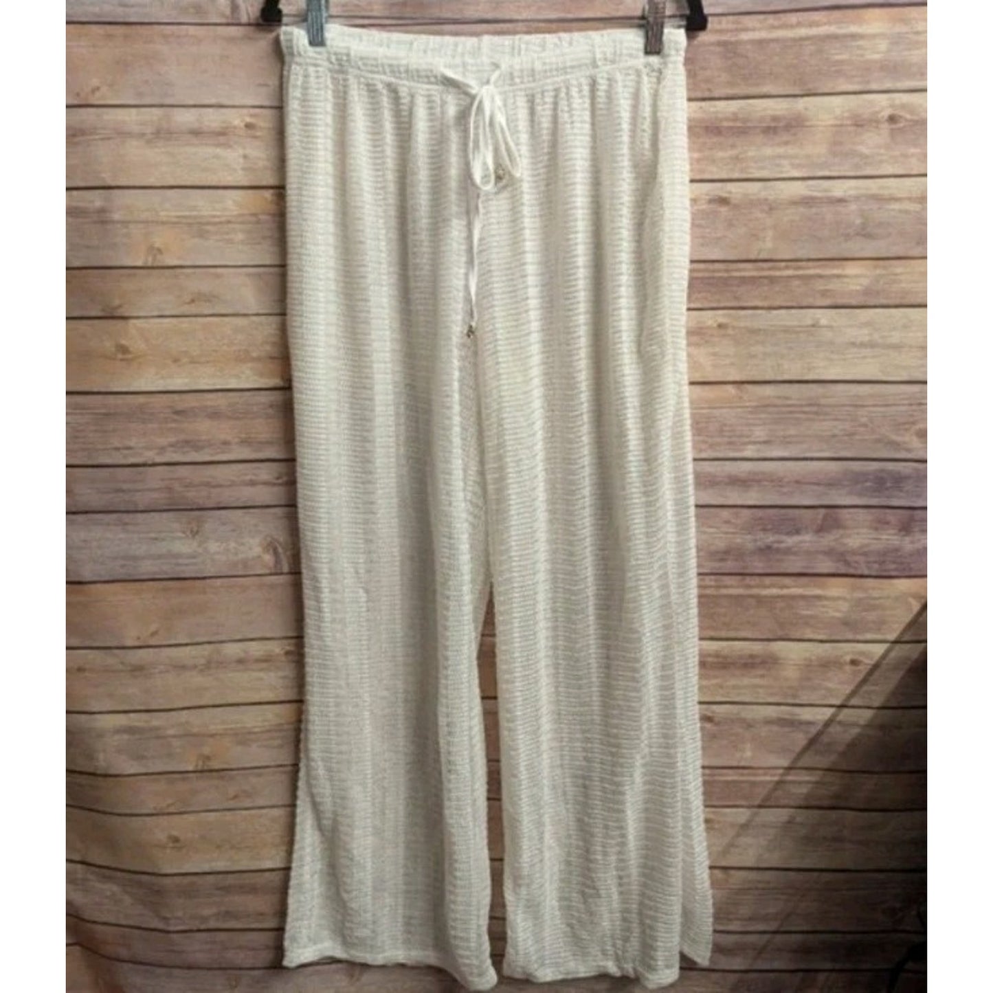 WAVES TO COAST White/Ivory Women's Pants Swimsuit Cover Up NWTs Sz XL