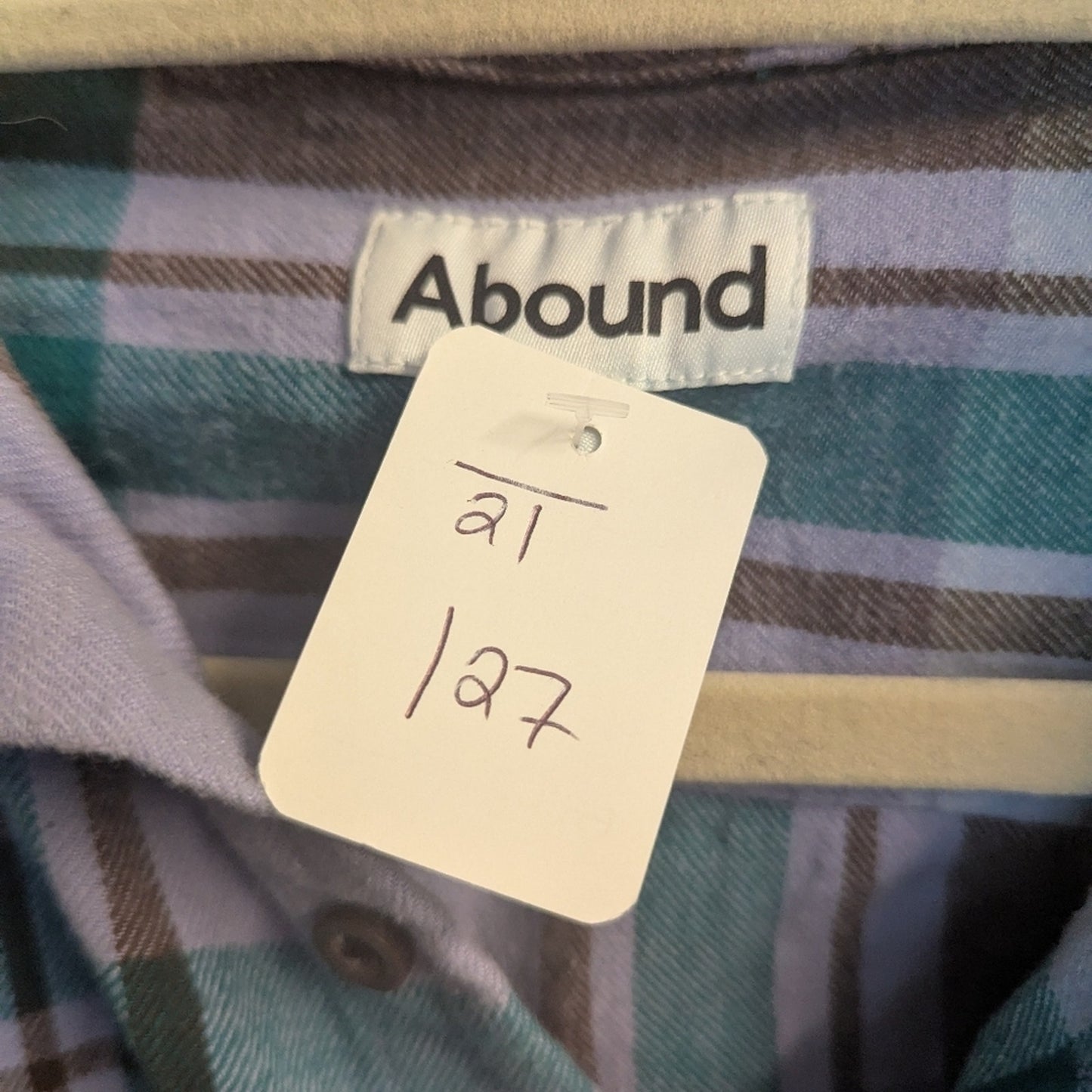 Abound Men's Casual Plaid Shirt - Brown, Blue, Green Sz s