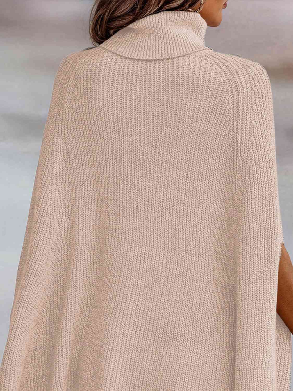 Turtleneck Dolman Sleeve Poncho cute sweaters