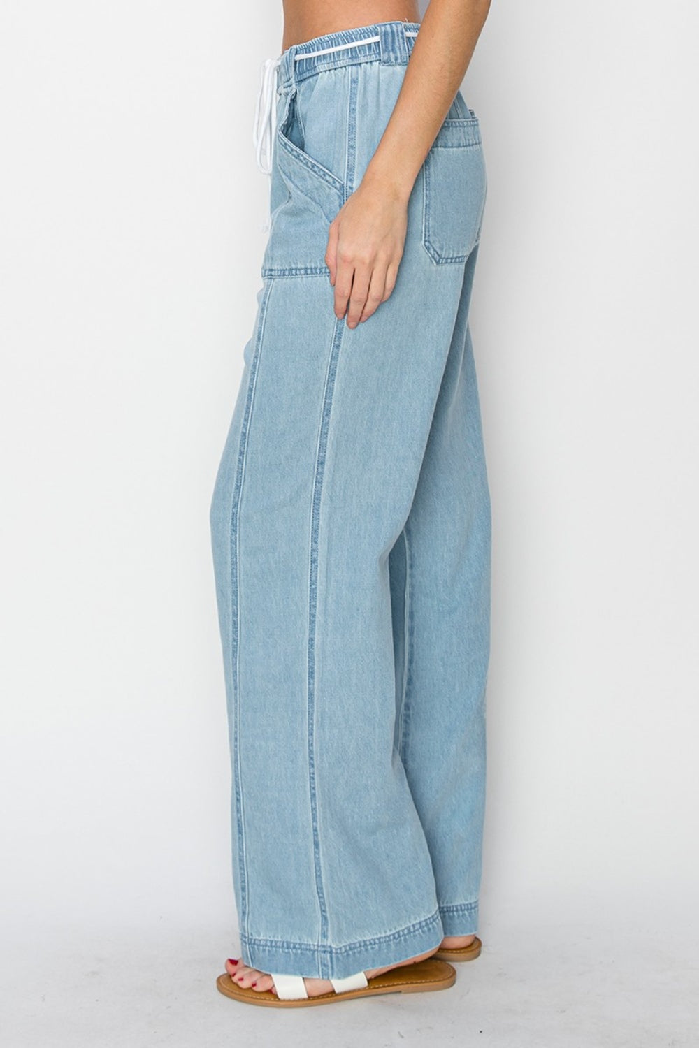 RISEN High Rise Straight Jeans - Scarlett's Riverside Boutique 