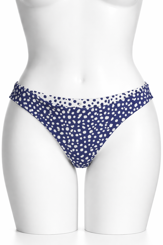 NWT Raisins XL Reversible Polka Dot Bikini Bottoms – Blue & White Swimwear #A21