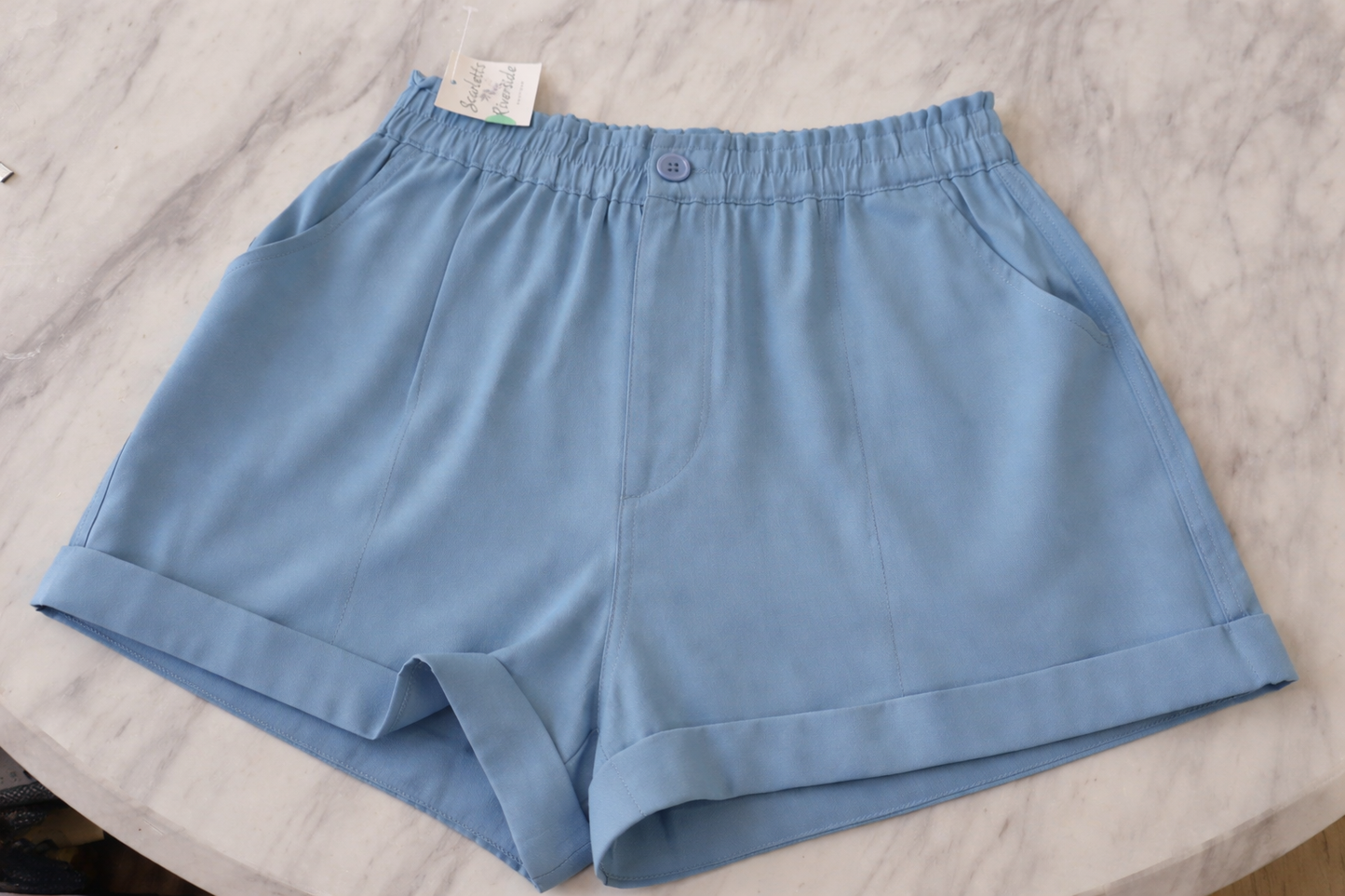 Blue Iridescent Shorts sz S #B5