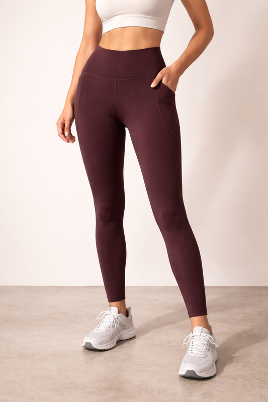 Old Navy Elevate Plum High Rise Leggings Size Large Activewear Workout Pants #C5