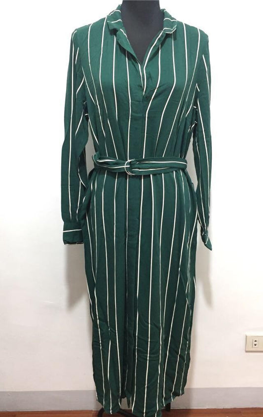 Green Striped H&M Dress RS 29