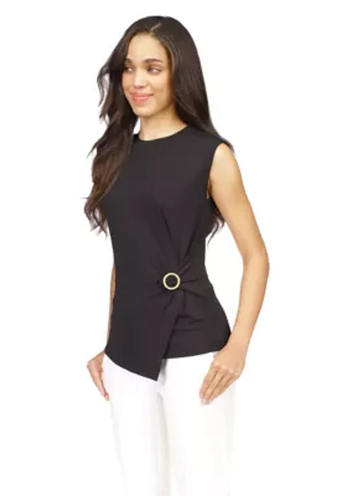 Black Sleeveless Top By Michael Kors Sz L #97