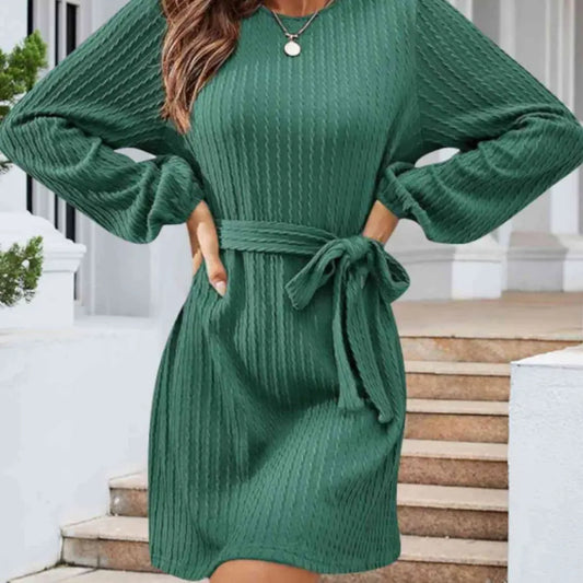 Green Sweater Dress - Scarlett's Riverside Boutique 