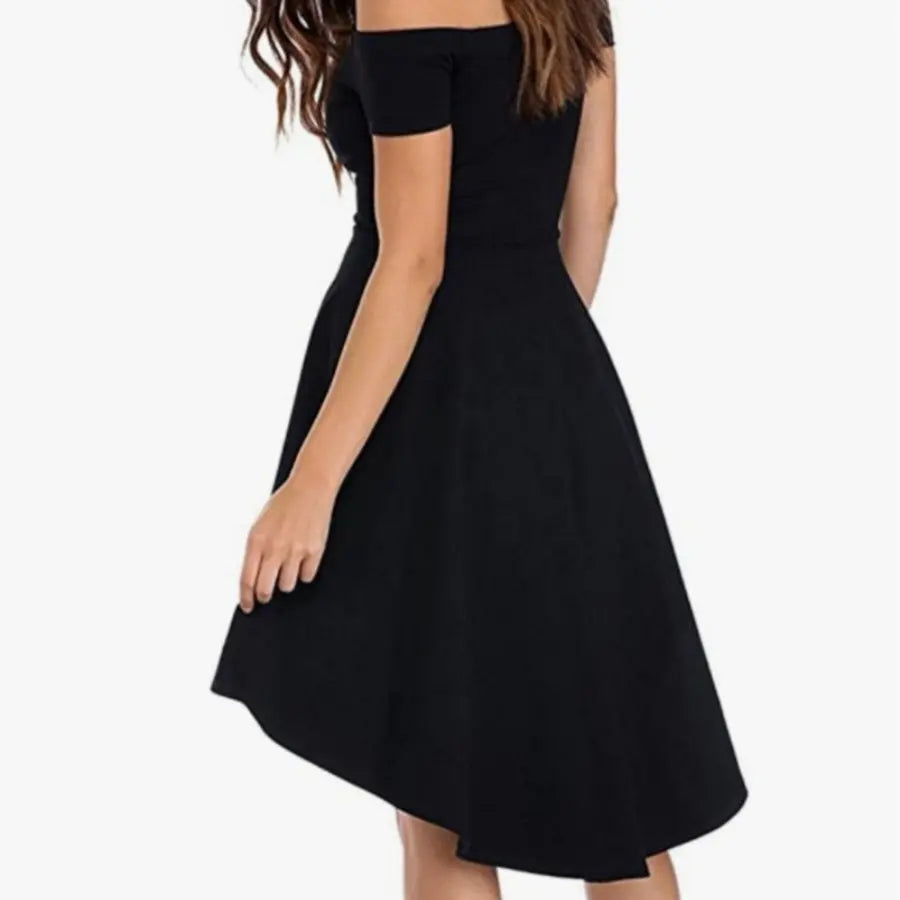 Black Off-Shoulder Dress - Scarlett's Riverside Boutique 