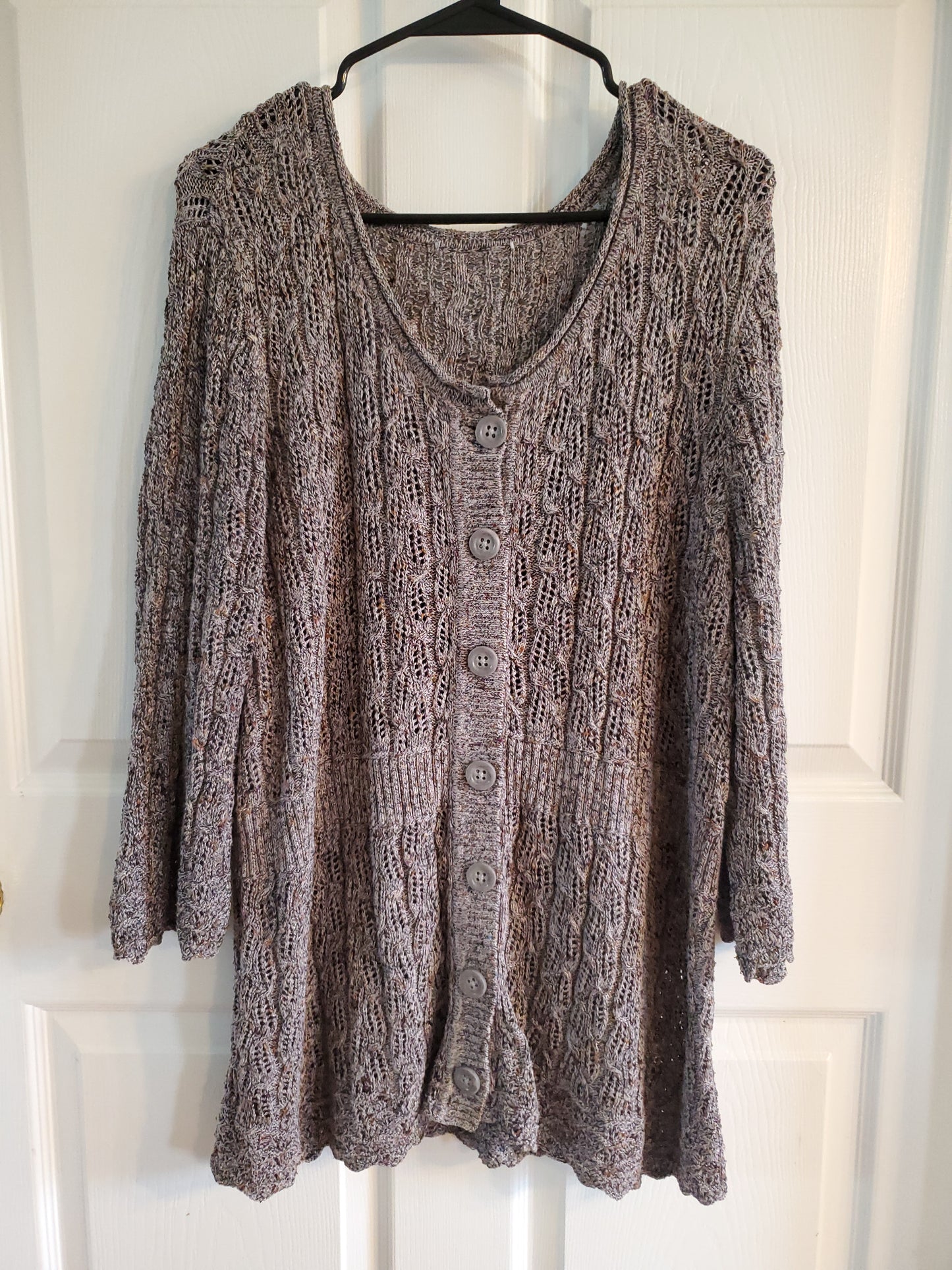 Brown Button Up Sweater. Size XL. #68