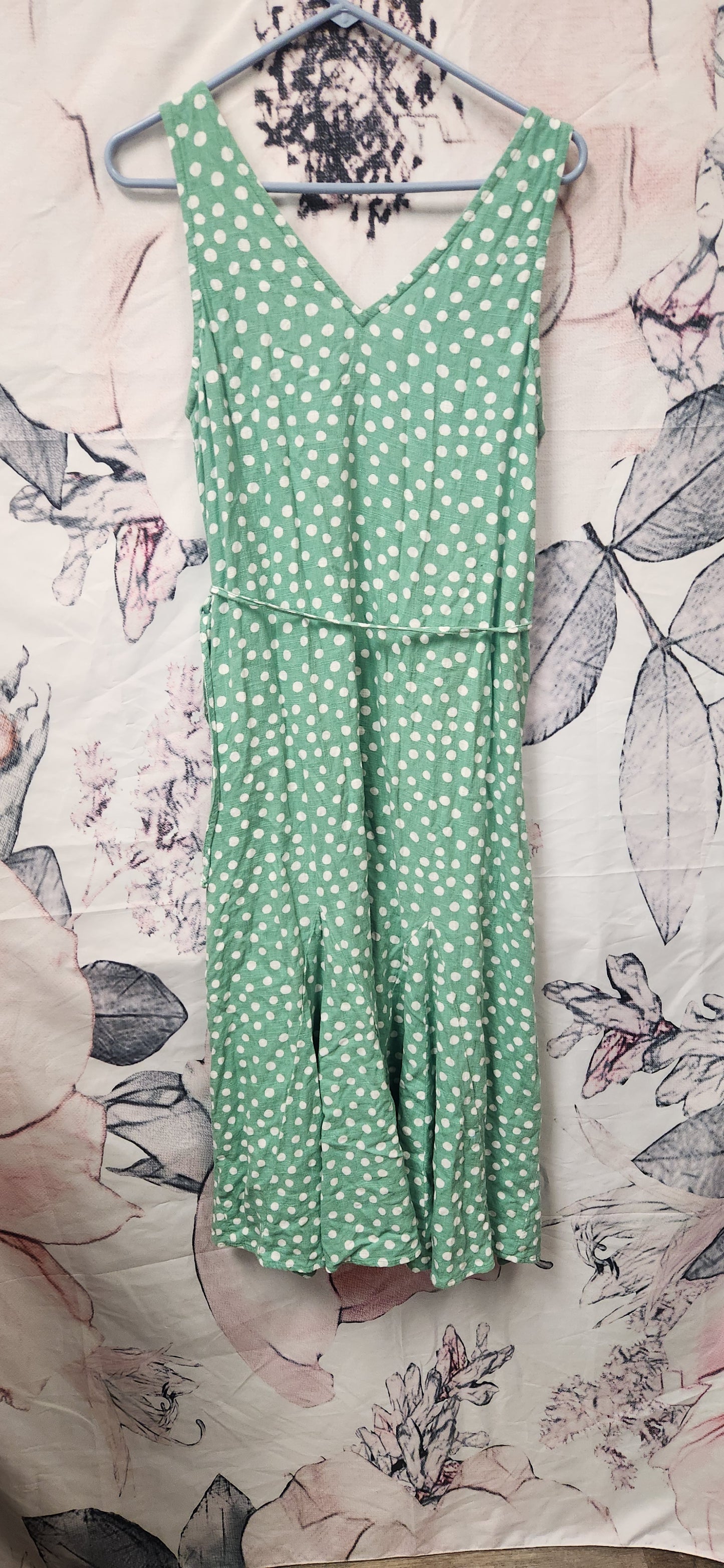 Green Polka Dot Loft Dress RS 29