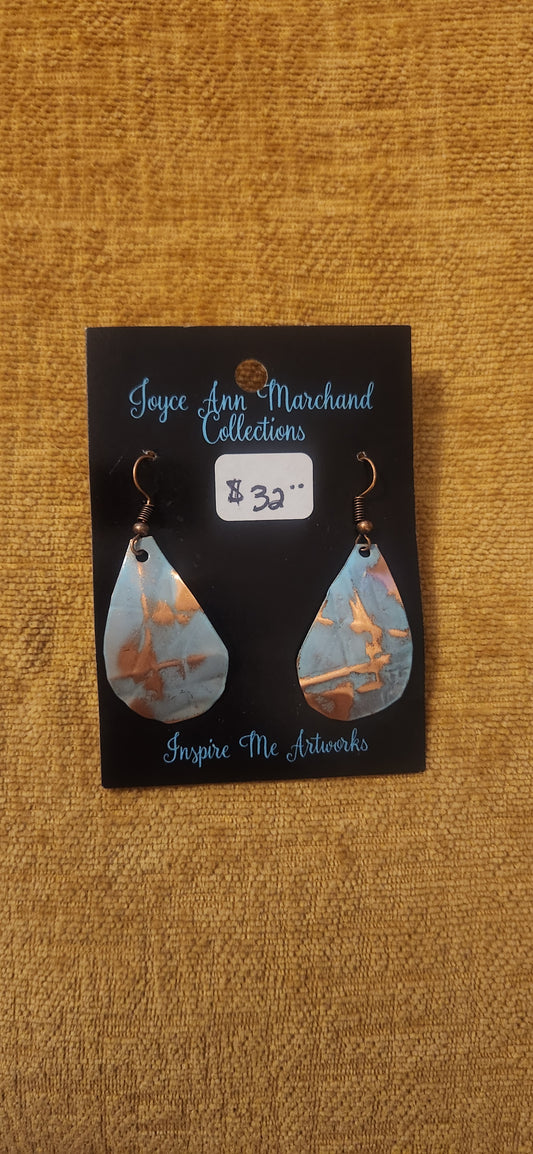 IMA #16 Teardrop Turquoise Earrings